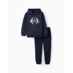 Ensemble de survtement en molleton bleu fonc