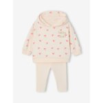 Ensemble sweat capuche legging �cru