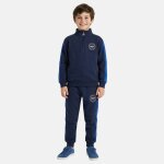 Ensemble sweat et pantalon de jogging gar�on imprim� col montant marine