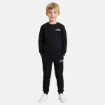 Ensemble sweat et pantalon de jogging gar�on imprim� col rond noir