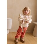 Ensemble sweat et pantalon en molleton manouk corail