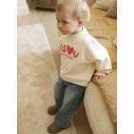 Ensemble sweat - shirt et jean large b�b� vanille