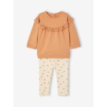 Ensemble sweat  volant + legging bb caramel