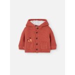 Ensemble tricot pour bébé motif animaux orange Ensemble tricot pour bébé motif animaux orange