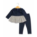 Ensemble tunique + leggings b�b� fille indigo
