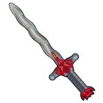 Epe de chevalier dragon en mousse gris