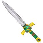 Ep�e de chevalier dragon vert en mousse vert