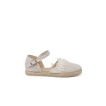 Espadrilles dentelle cérémonie beige Espadrilles dentelle cérémonie beige