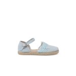 Espadrilles dentelle cérémonie bleu ciel Espadrilles dentelle cérémonie bleu ciel