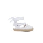 Espadrilles effet tressage rubans blanc Espadrilles effet tressage rubans blanc