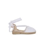 Espadrilles pour et enfant en couleur unie blanc