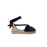 Espadrilles pour et enfant en couleur unie noir