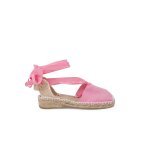 Espadrilles pour et enfant en couleur unie rose