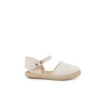 Espadrilles fille broderie c�r�monie �cru