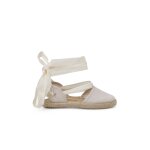 Espadrille fille rubans �cru