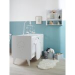 Etag�re 3 niveaux ligne nuage blanc