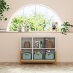 tagre 6 cubes horizontale kenan blanc et noisette