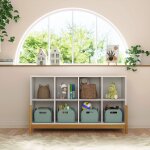 tagre 8 cubes horizontale kenan blanc et noisette