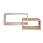 �tag�re murale 2 niches d�cor ch�taignier jil cashmere / d�cor ch�taignier