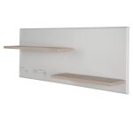 tagre murale 2 tablettes et 2 patres helene gris clair / dcor luna elm