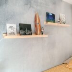 Etagre murale en pin massif bois clair