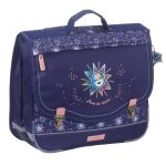 Ettavee - cartable scolaire 38 cm moon - fille - bleu nuit - 2 compartiments bleu