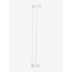 Extension 8, 5 cm pour barrire de scurit en mtal blanc