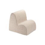 Fauteuil chaise enfant nuage - pouf en teddy biscuit