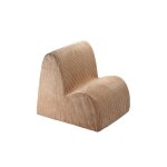 Fauteuil chaise enfant nuage - pouf en velours c�tel� toffee
