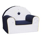 Fauteuil club enfant en coton - hello blanc Fauteuil club enfant en coton - hello blanc