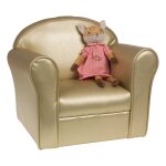Fauteuil club enfant dor� or / dor�