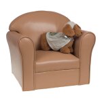 Fauteuil club enfant marron