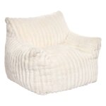 Fauteuil c�tel� compress� - muzi blanc