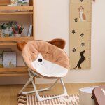 Fauteuil - falten blanc / marron Fauteuil - falten blanc / marron