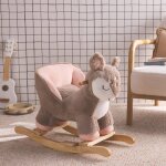 Fauteuil faon � bascule pour enfant taupe