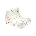 Fauteuil de jeu enfant - pouf design lune design terrazzo terrazzo marble