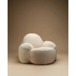 Fauteuil momo pouf ado en teddy biscuit