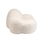 Fauteuil momo pouf ado en yeti cream