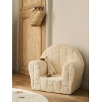 Fauteuil en mousse nuage quilt� - personnalisable �cru
