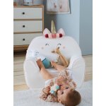 Fauteuil en mousse personnalisable licorne blanc