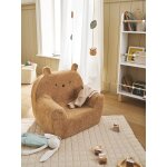 Fauteuil en mousse et sherpa ourson camel Fauteuil en mousse et sherpa ourson camel