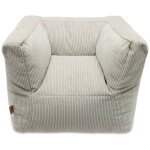 Fauteuil pouf enfant vert d'eau