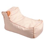 Fauteuil pouf en polyester - sunlight blanc