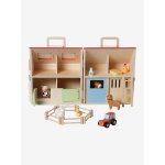 Ferme avec accessoires en bois fsc rouge