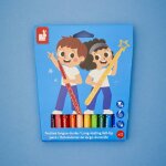 Feutres longue dure x12 - colo multicolore