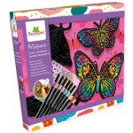 Feutres m�tallis�s papillons flamboyants rose