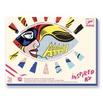 Feutres pinceaux et dcalcomanies heros multicolore