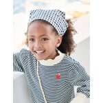 Fichu imprimé vichy fille carreaux marine Fichu imprimé vichy fille carreaux marine