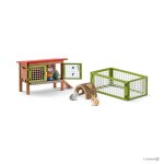 Figurines et accessoires - clapier multicolore