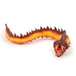 Figurine basilic serpent de feu orange